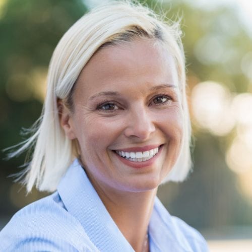 Happy Mature Woman Smiling